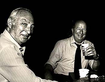 [Photo of SF realtor Walter Shorenstein and Columnist Herb Caen]